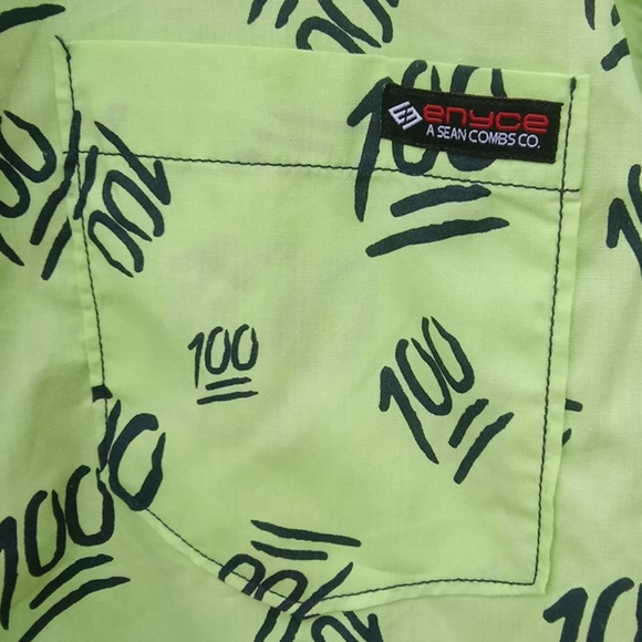 A Sean Combs Co ENYCE 100 Lime Shirt - Picture 4 of 16
